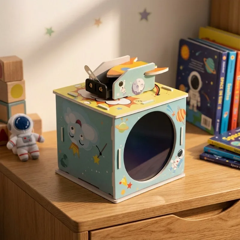 

STEM 3D Assembly DIY Starry Sky Light Creative Model for Primary Students KT Board Celestial Projector Science Experiment Tool