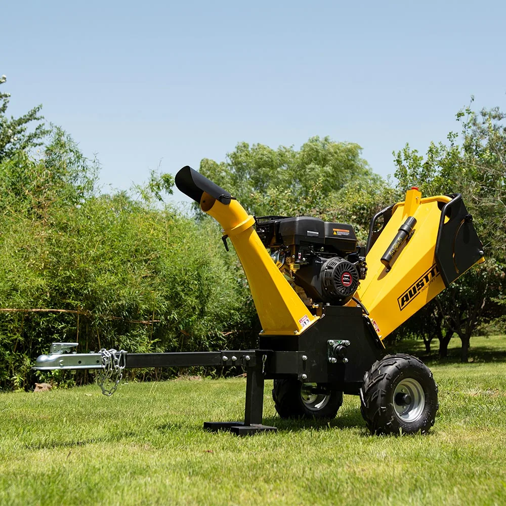 AUSTTER CE Approved 15 Engine Power Mobile Tree Wood Chipper Branch Wood Shredder