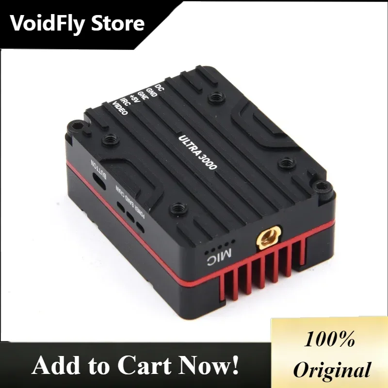 VoidFly 1pcs new 4.9G-5.8G 64CH Long Range VTX 3W 25mW 400mW 800mW 1500mW 3000mW Pit mode FPV Transmitter for RC FPV Drone