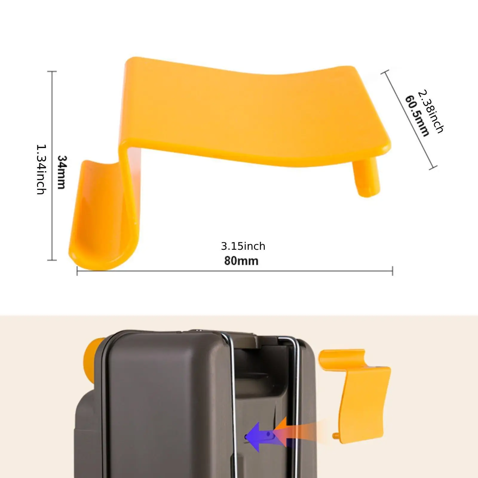 Yellow RV Waste Tank Latch Pull Up Locking Cassette Tank Replacement for RV Parts Leak Prevent Sturdy