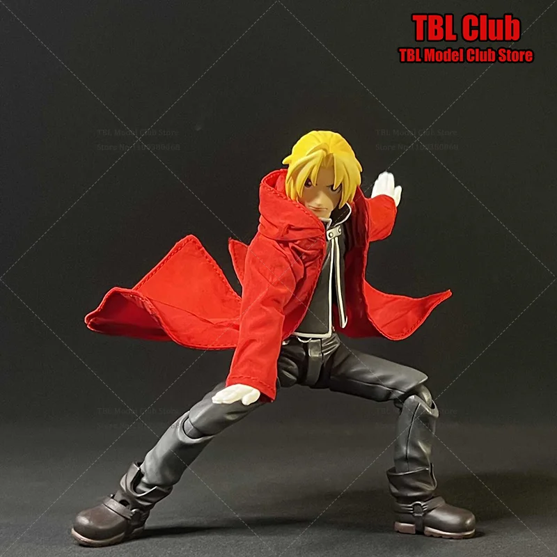 

1/12 Scale Male Clothes Windbreaker Fullmetal Alchemist Edward Elric Japanese Anime For SHF 6-inch Action Figure Soldier Scene