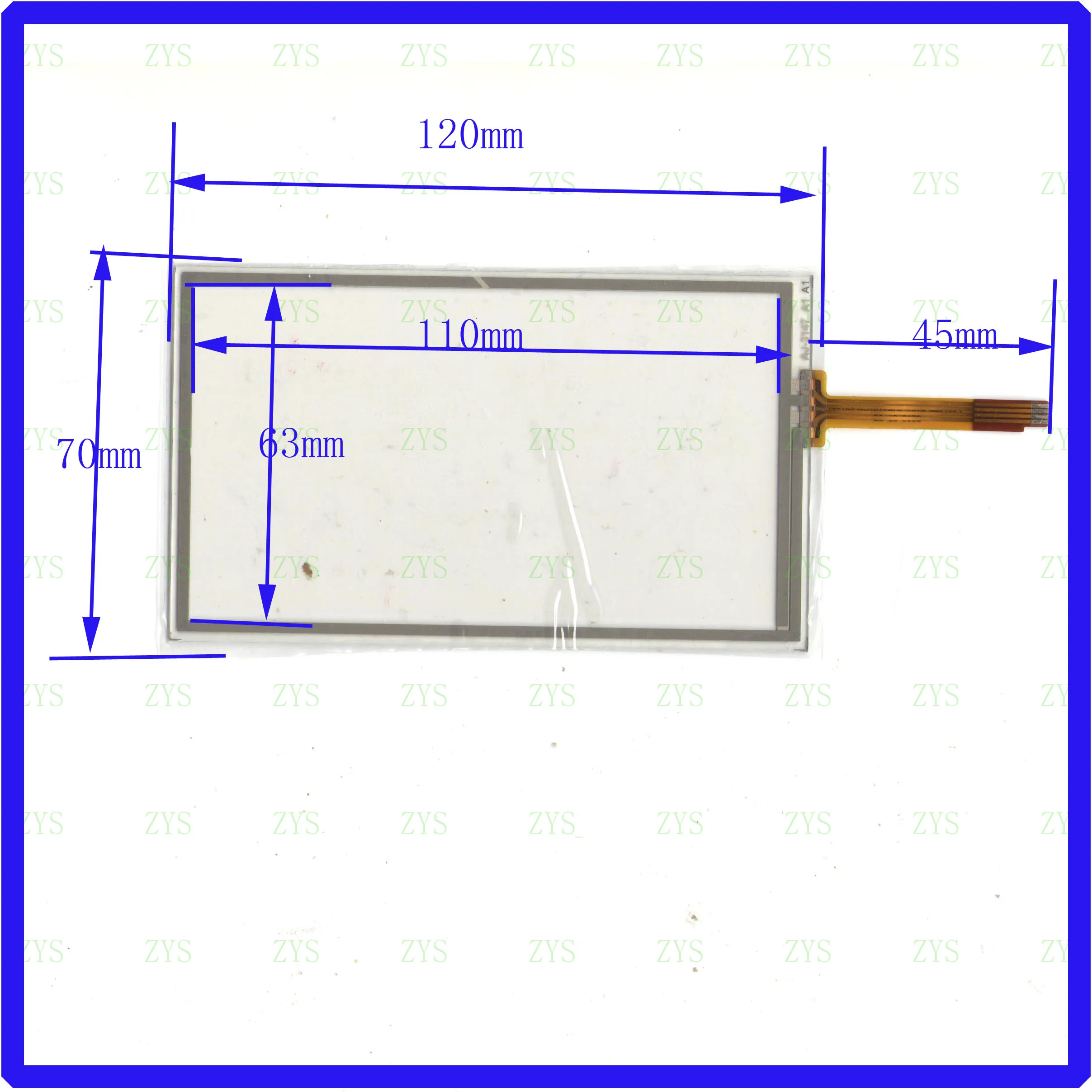 

ZhiYuSun AJ3147 5inch touchscreens 120*70mm touchsensor glass used cad DVD video this is compatible AJ-3147