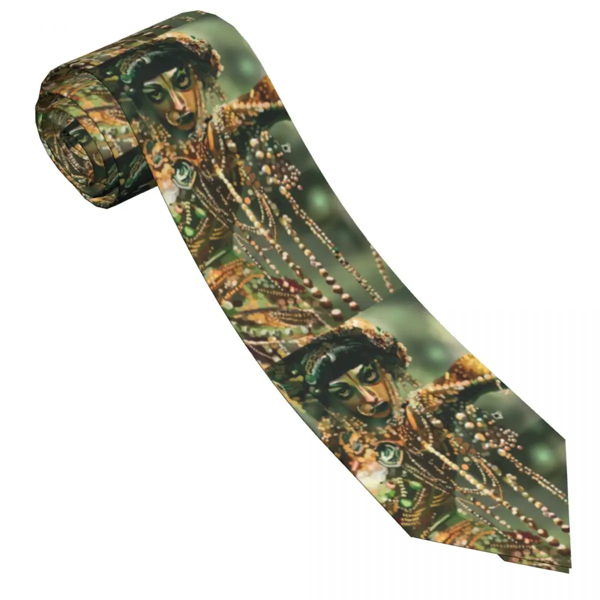 Jibaro Oil Paint Tie Love Death Robots Gift For Man Neck Ties Pattern Blouse 8CM Business Cravat