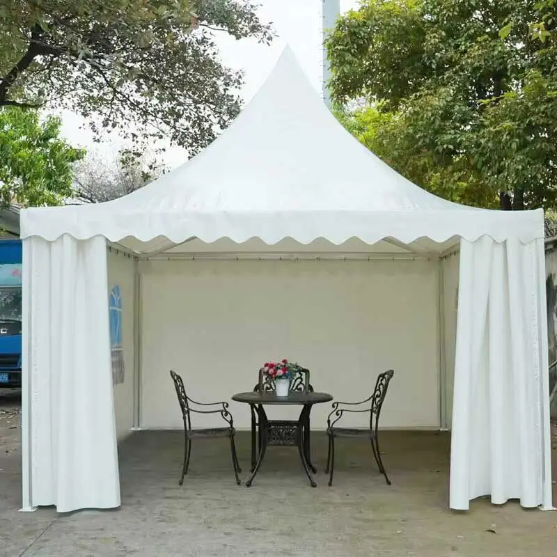 & Outdoor European-style Aluminum Alloy Canopy Trade Show Events Advertising Tent Detachable Sunshade White Wedding Conical Ome