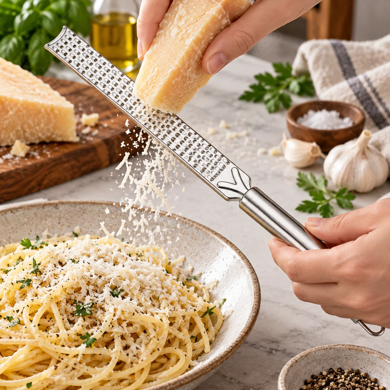 WXCOO Lemon Zester Grater Stainless Steel Cheese Peeler Sharp Blade Manual for Parmesan Ginger Garlic Chocolate Kitchen Gadget