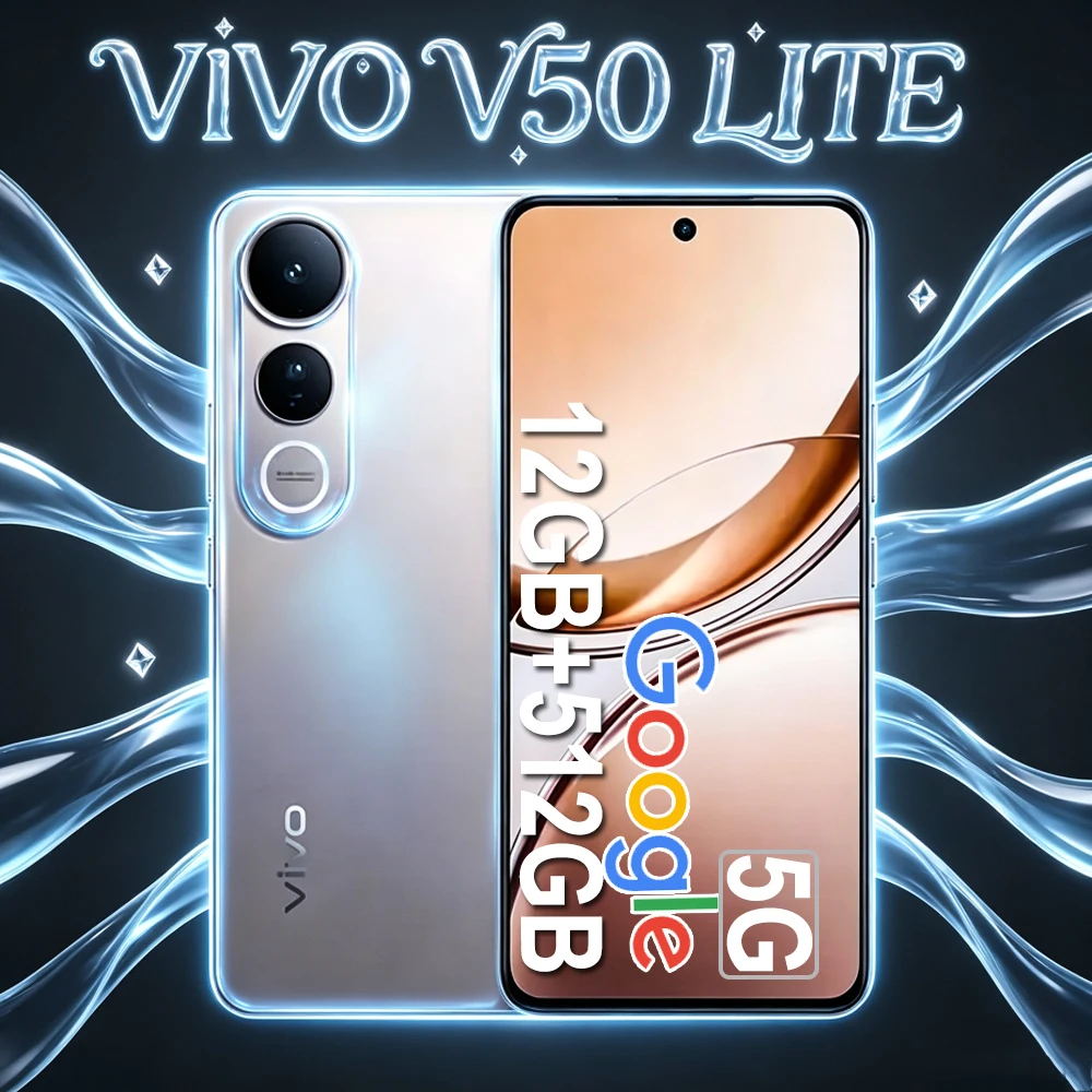 New VIVO V50 Lite 5G Under-Screen Optical Fingerprint Unlock Mobile Phone Global Version Dual-Sim Smartphone 12GB/512GB/6500mah