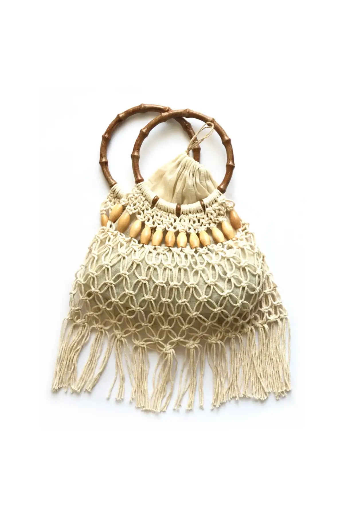 

Uras Suna Cream Handmade Weave Women Hand Bag Women bag Shoulder Bag Handmade