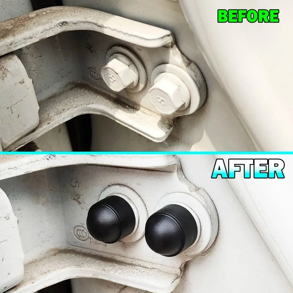 

M6/M8/M10/M12 Screw Protection Cap Cover Plastic Front Rear Door Deco Bolt Nuts Waterproof Exposed Hexagon Dome Protection Caps