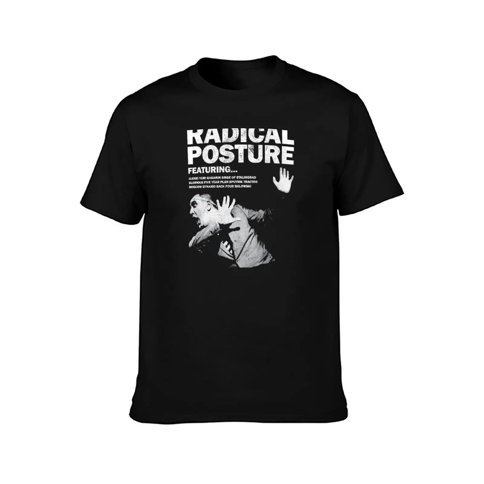 Radical Posture - Vintage Look T-Shirt, Summer Casual Cotton Tee, Oversized Streetwear Tops, Vintage Graphic Print, 100% Cotton