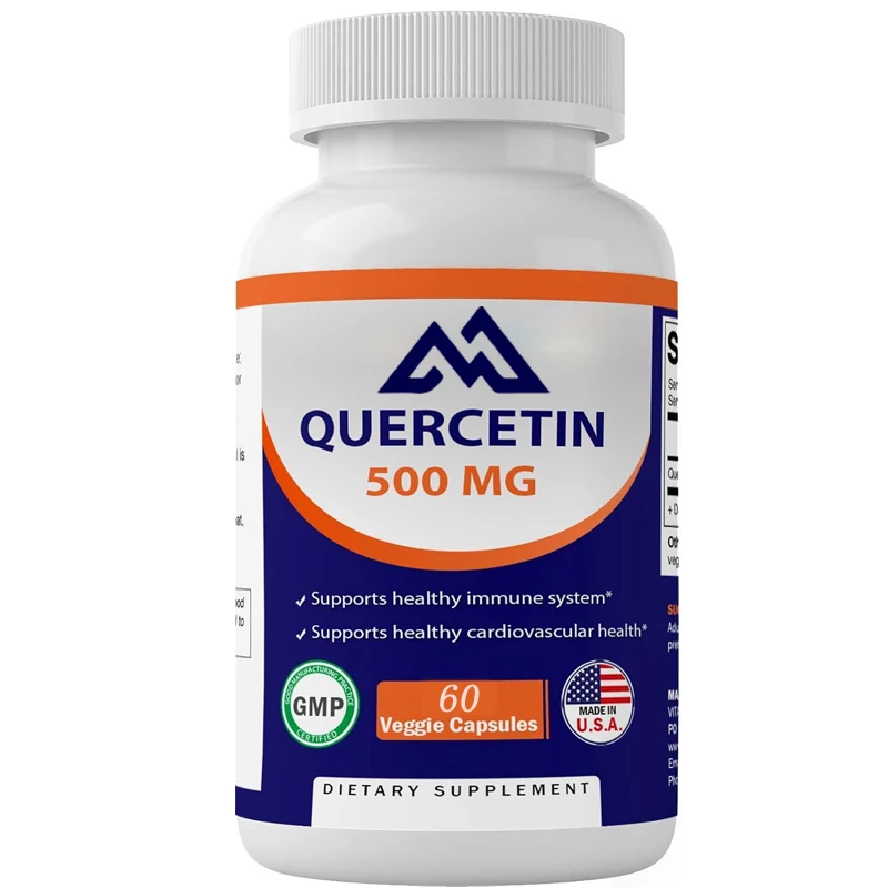 

Vitamin Quercetin 500mg, 60 capsules vegetarian (non GMO, gluten free, vegetarian) antioxidant, immune, metabolic support