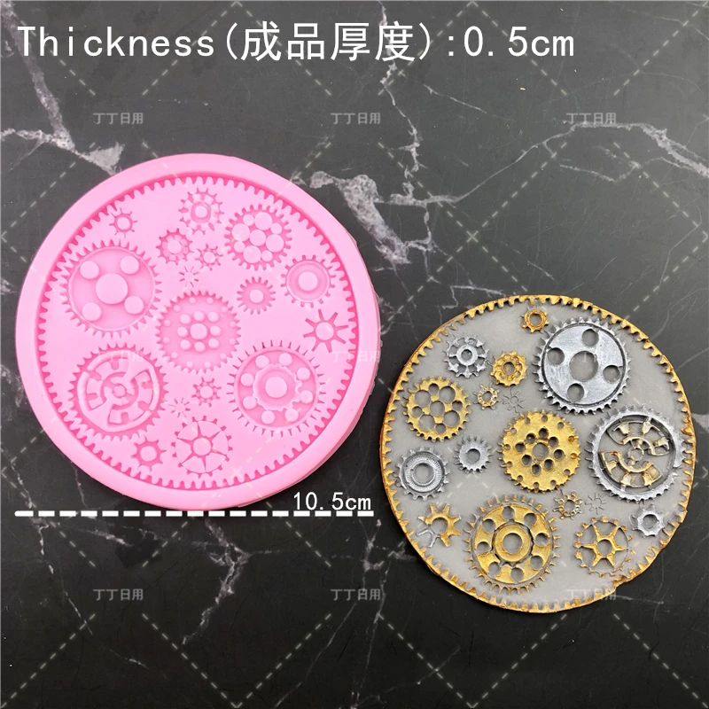 Kinds Steampunk Gear Confeitaria Silicone Mold Mechanical Fondant Cake Mold Cupcake Mould Chocolate Baking Tool Cake Decoration