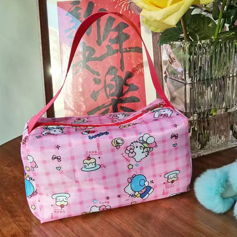 Bolsa de cosméticos feminina, organizador portátil de maquiagem, bolsa de armazenamento de batom, bolsa de maquiagem de grande capacidade, bolsa de ba