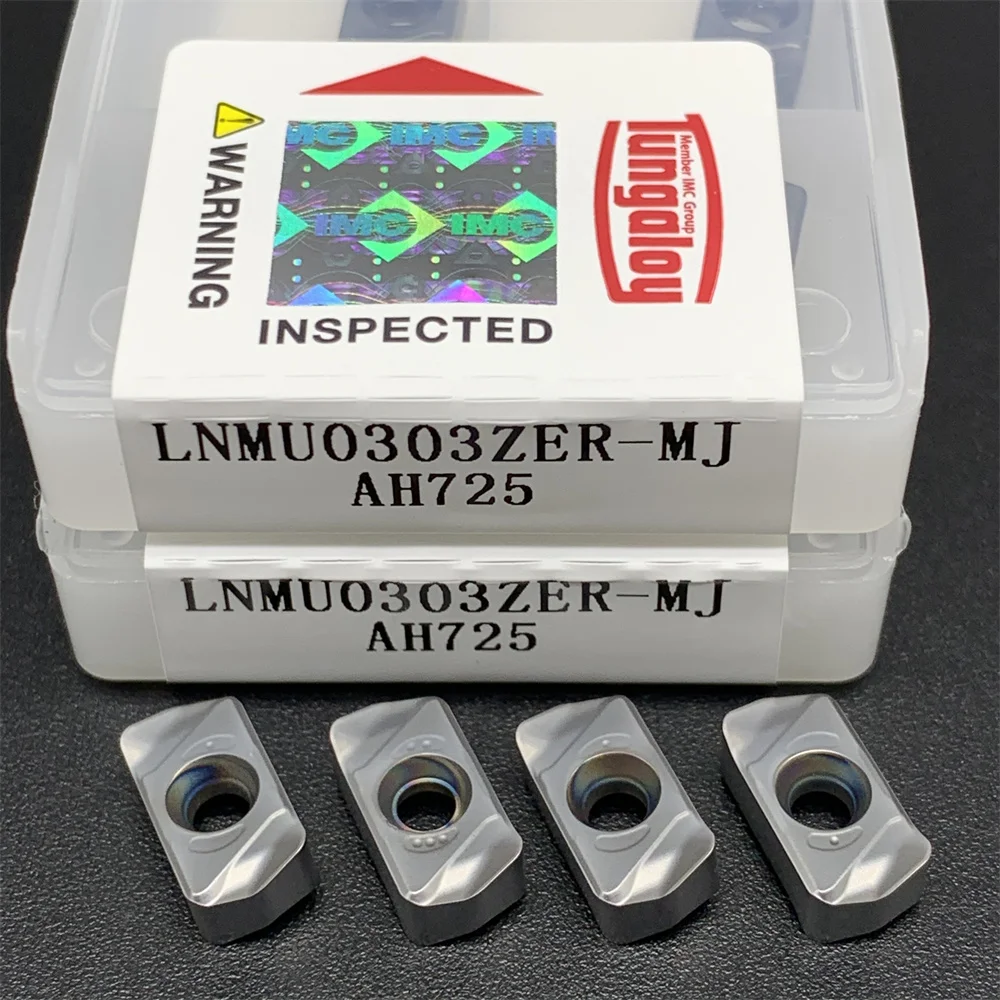 LNMU0303ZER MJ AH130 AH725 Carbide Double Sided Fast Feed Cutting Inserts Ideal for Various Metal Turning Applications
