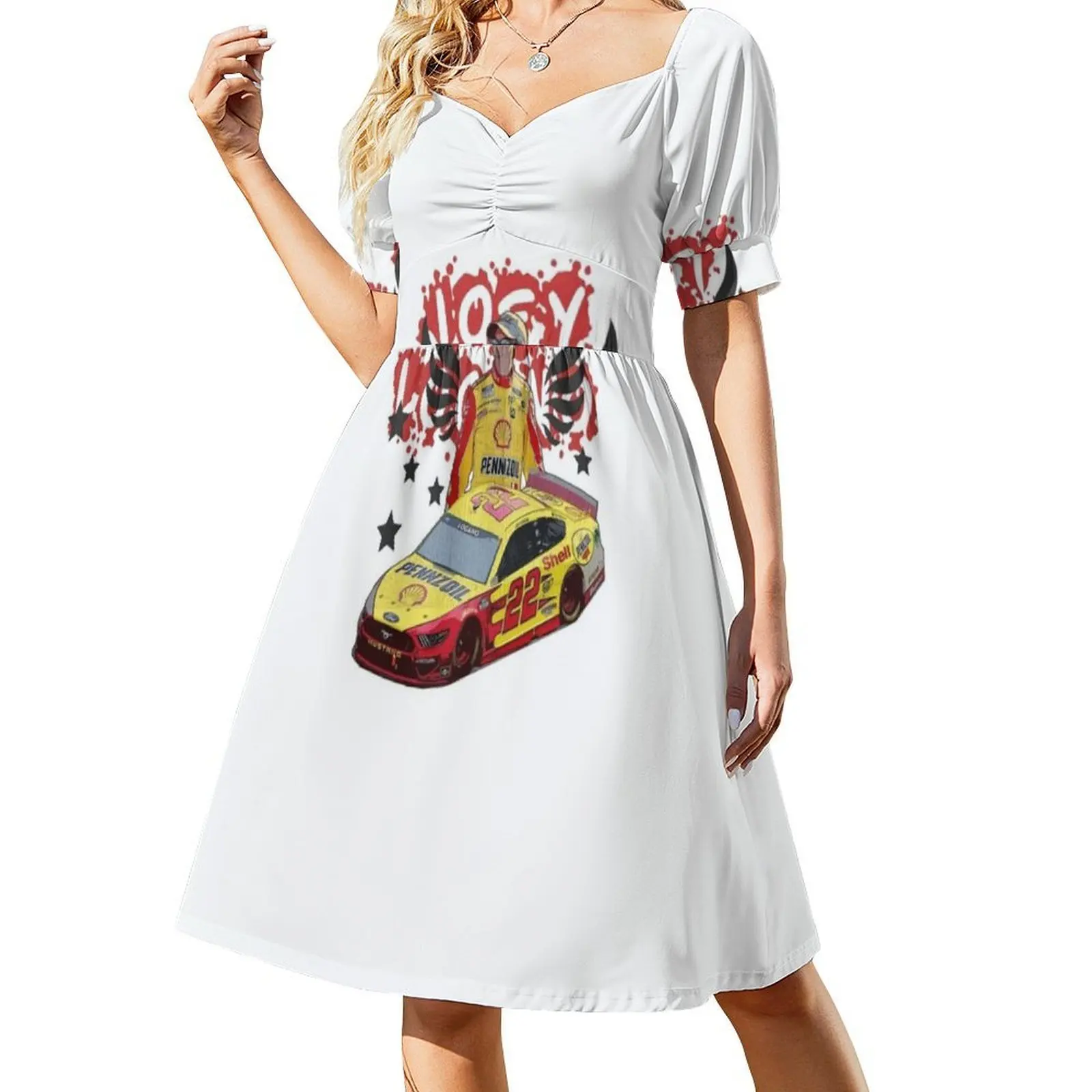 Joey Logano, ropa de calle para mujer, vestido de fiesta, ropa de Club estampada a la moda para mujer, vestidos de fiesta Joey Logano Joey Logano