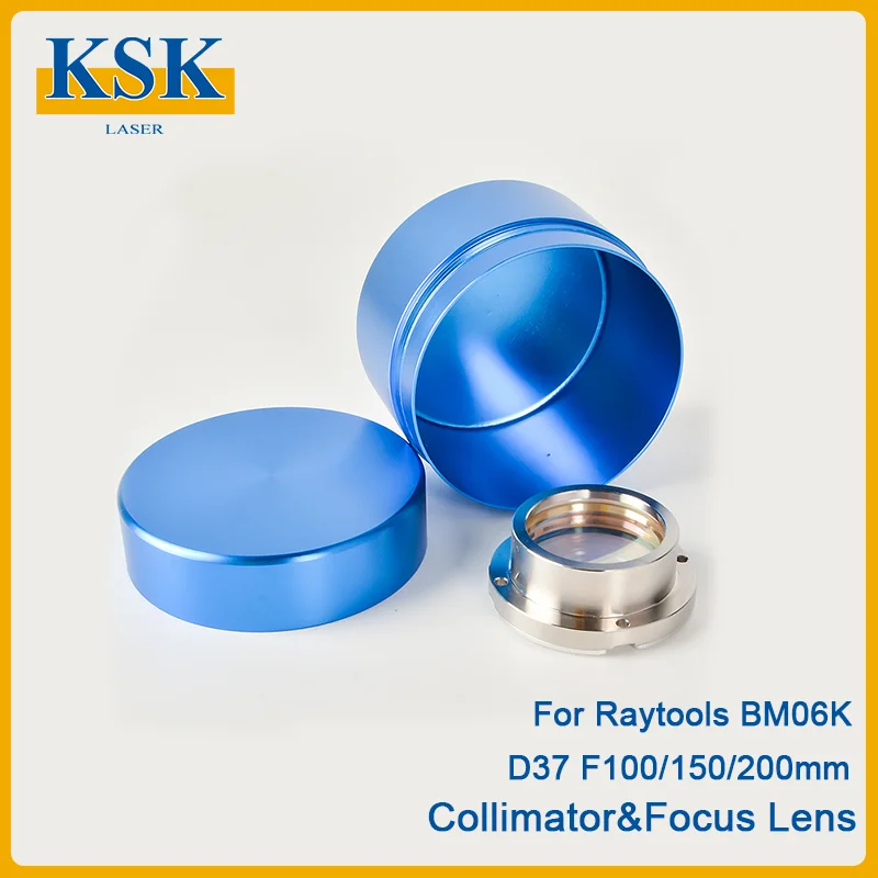 Raytools Original Focusing Lens&Collimator Lens With Holder D37 F100/150/200mm For Raytools BM06K Fiber Laser Cutting Head