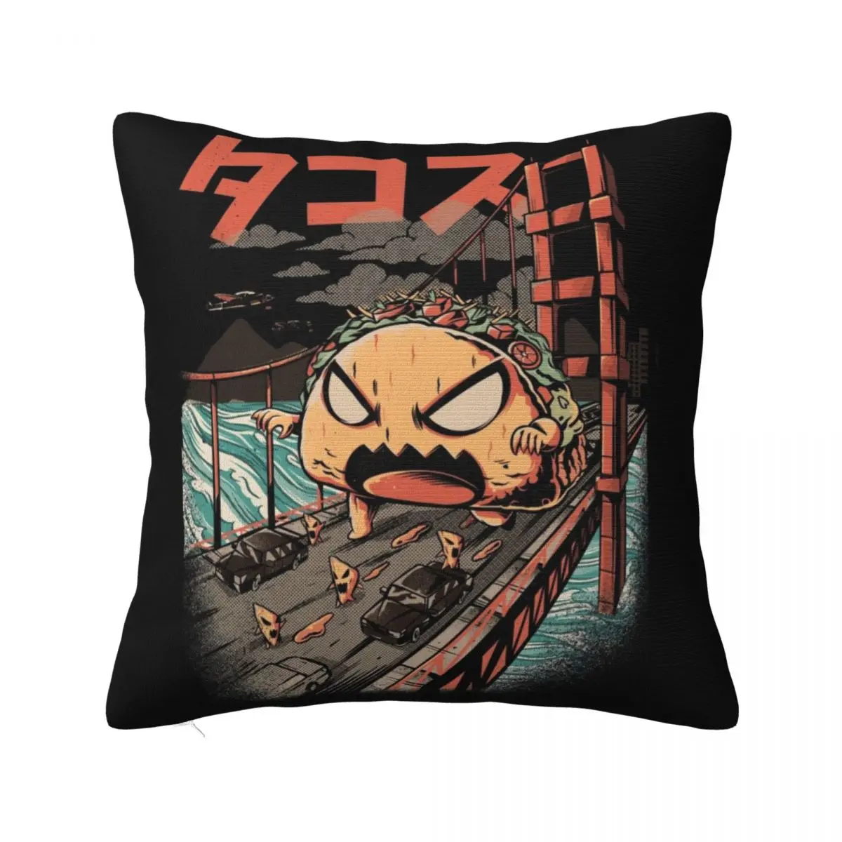 

The Black Takaiju Throw Pillow Decorative Cushion Cover pillow pillowcase Luxury Sofa Cushions ornamental pillows