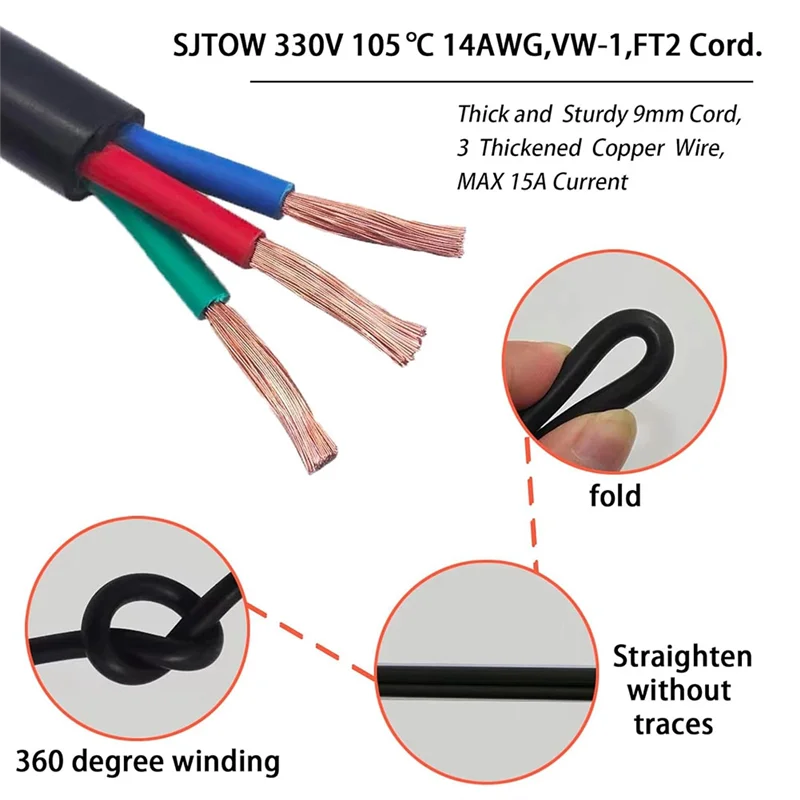 A88E-1500 Watt Heating  Kit With Adjustable Thermostat Cord Controller For Master Built Smokers US Plug