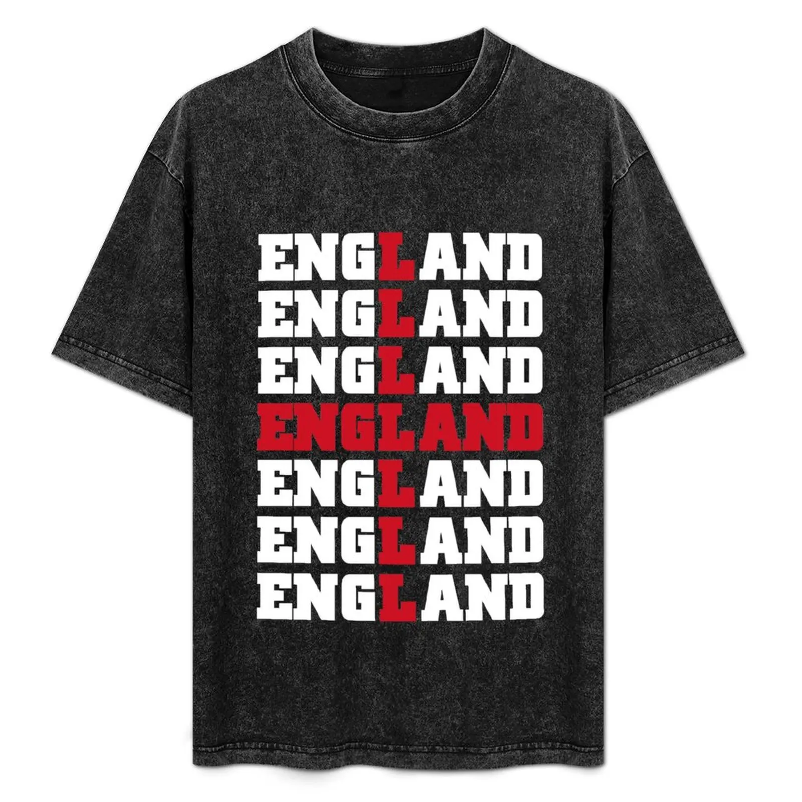 

Euro 2021 - England Fans T-Shirt Basic Solid Color Short Sleeve Cotton Top