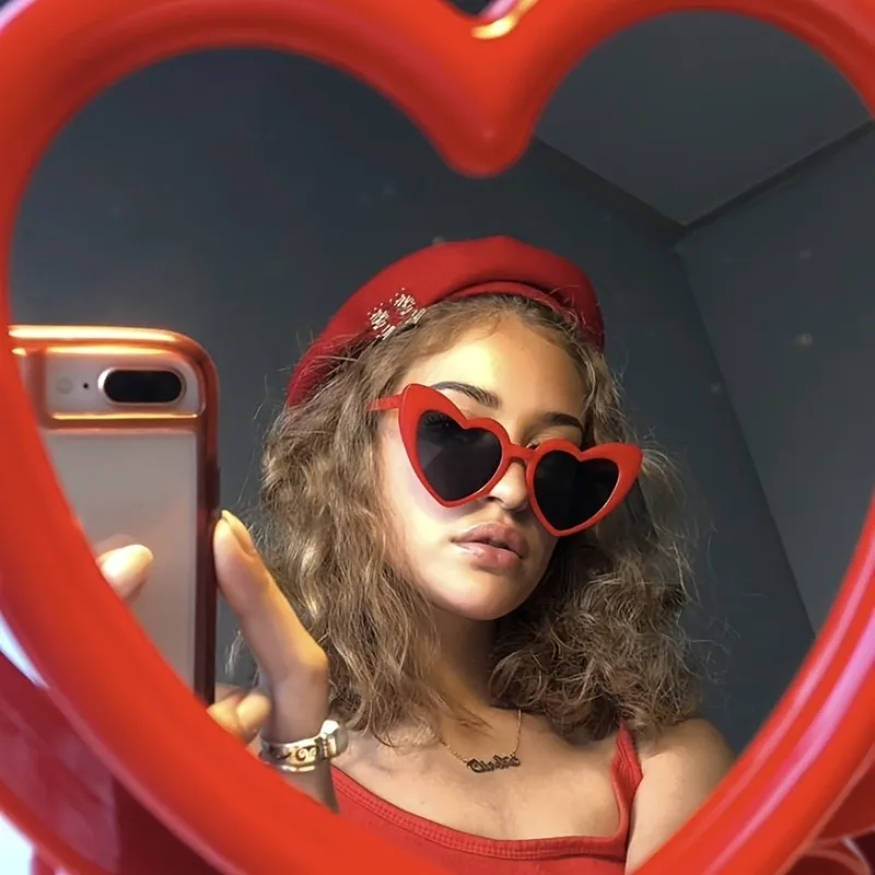 

10pcs Red Irregular Fashion Decorative Glasses Suitable for Men and Women, Perfect for Parties, Clubs, Campus Activities