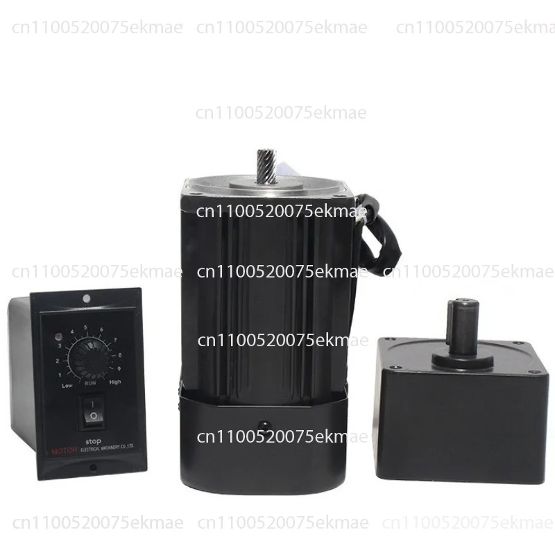 220V 250W AC Reversible Gear 6RK250GU-CF Variable Speed Motor 1:3-1:250 450-2.7RPM 6GU AC Gear Reducer Motor Geared Motor Kit.
