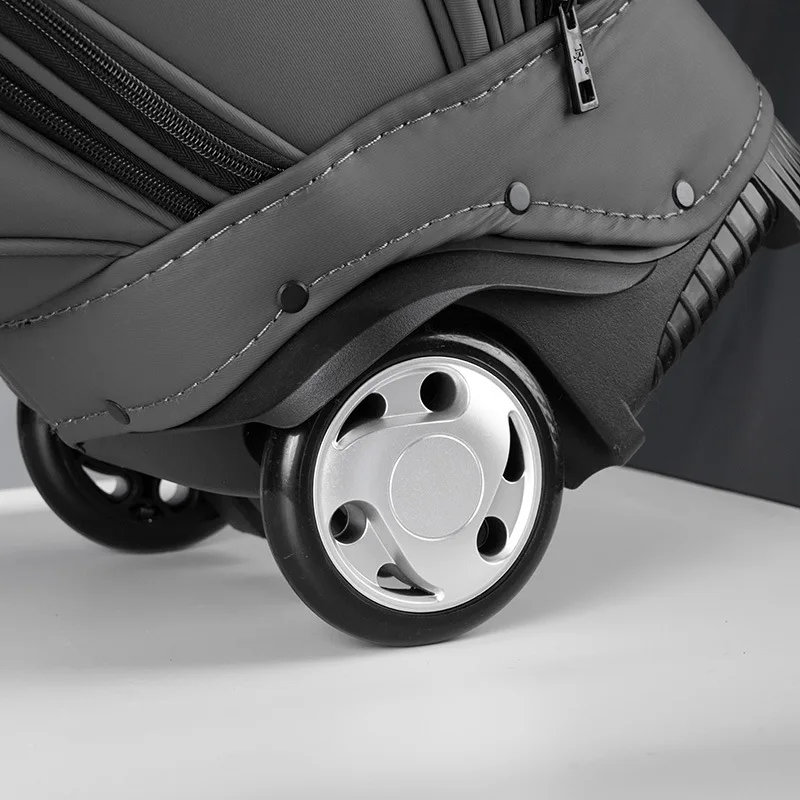 حقيبة جولف مقاومة للماء مع عجلات من النايلون المتين لحمل نادي الجولف تحمل 12-13 ناديًا