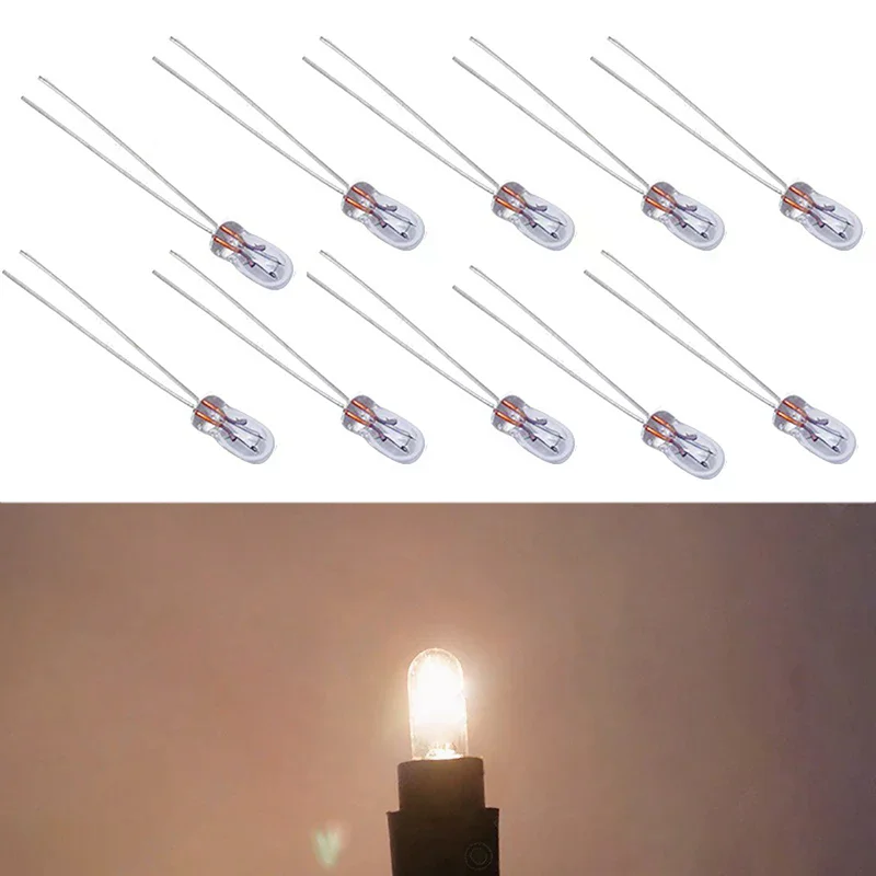 10 Pcs Car Dashboard Lights | Car Instrument Lamp T3 Led Dash Light Bulbs | 12 Volt LED Car Light Lamp Dash Bulbs