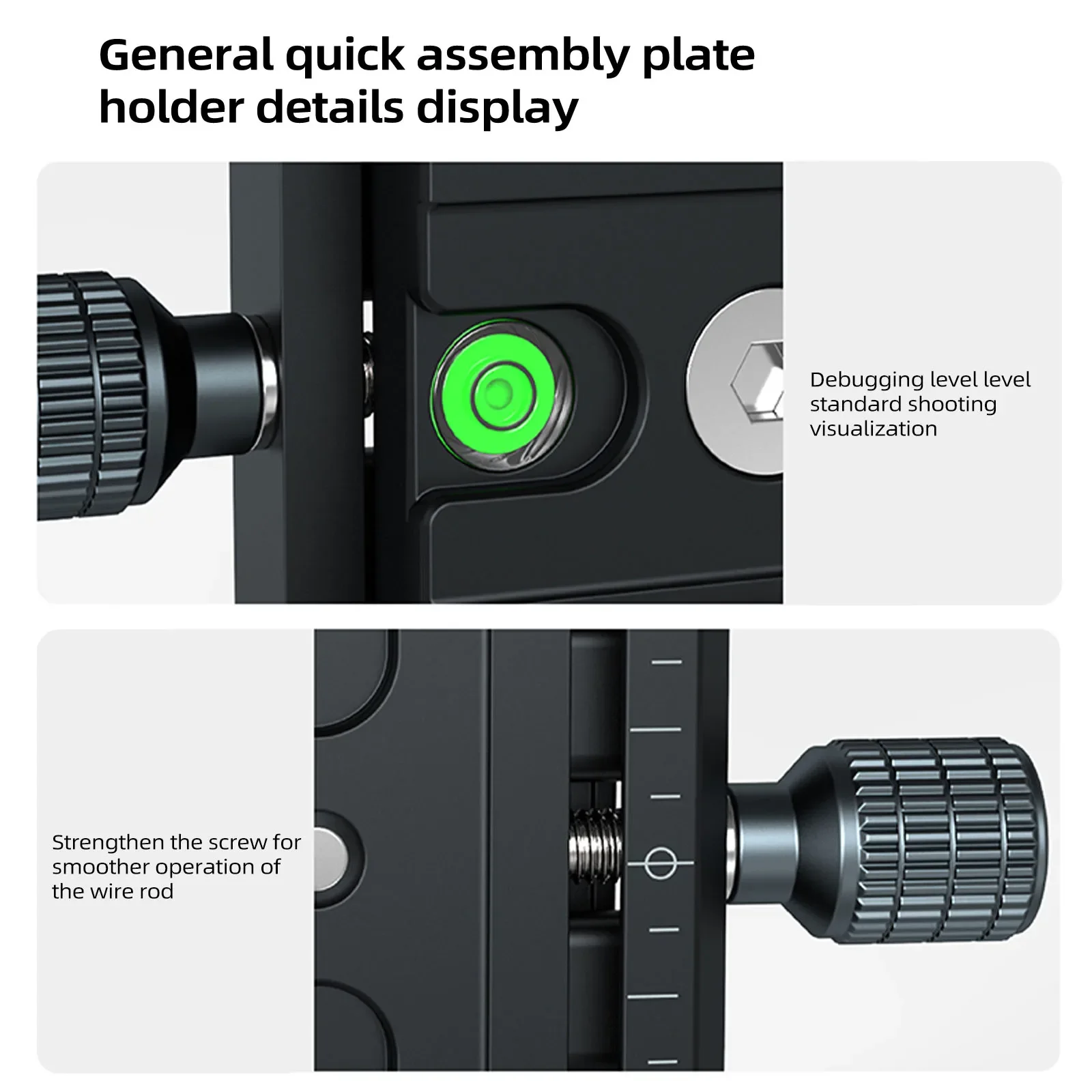 Leaplight العالمي سريع الإصدار Arca السويسري المشبك مع مستوى الروح لشاشات الكاميرا المشبك جبل ل ترايبود/الرأس الكرة