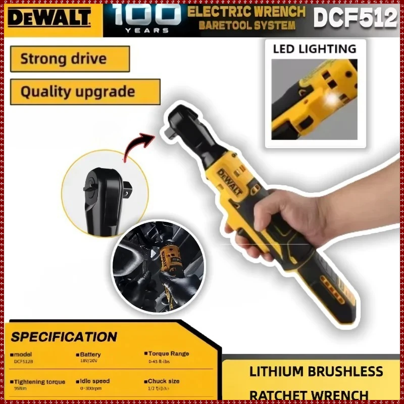 

Dewalt DCF512 1/2 Inch Brushless Cordless Driver Variable Speed Power Wrench Ratchet Right Angle Wrench For Dewalt Battery