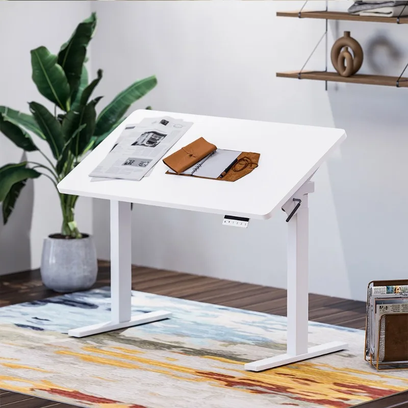 Lifting table, standing ergonomic electric lifting table, office art learning flap desk