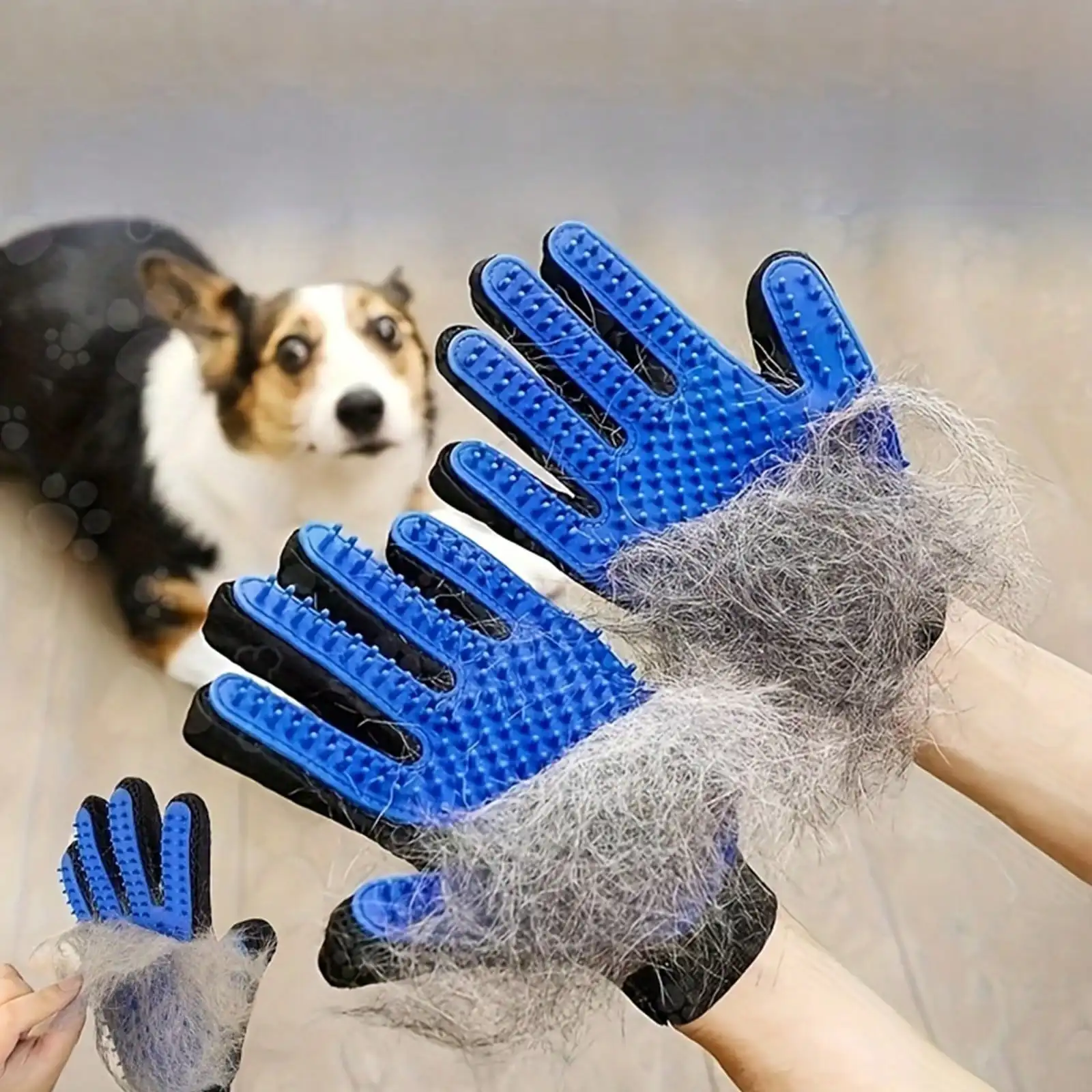 1pcs Pet Grooming Glove Brush For Dogs And Cats Fur And Hair Removal Mitt（Left or right hand）