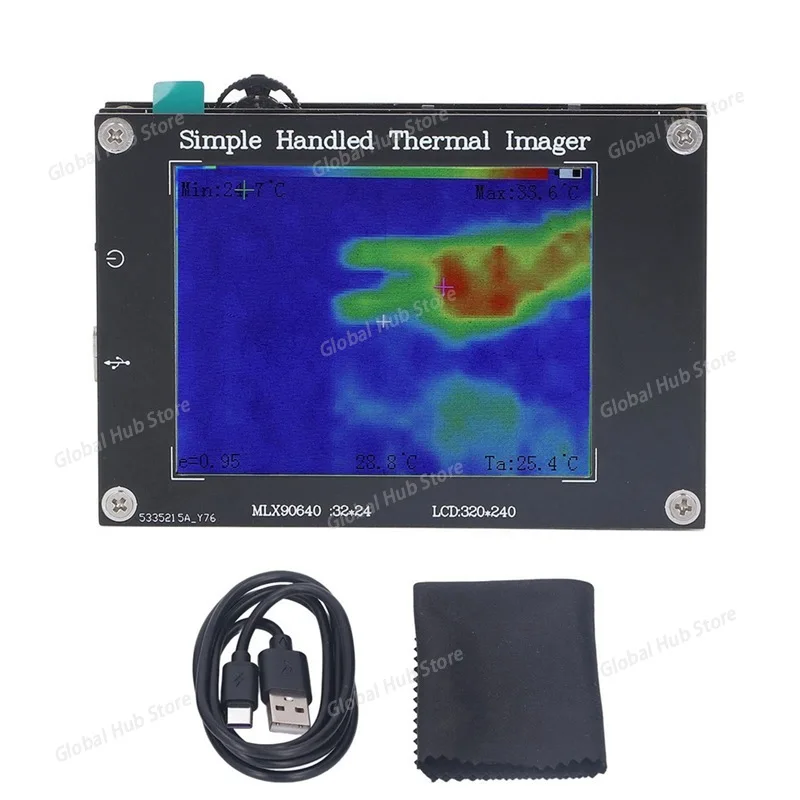 The Handheld Multi-functional 3.2 Thermal Imager with Digital Display Can Measure Temperatures Ranging From -40 To +300℃