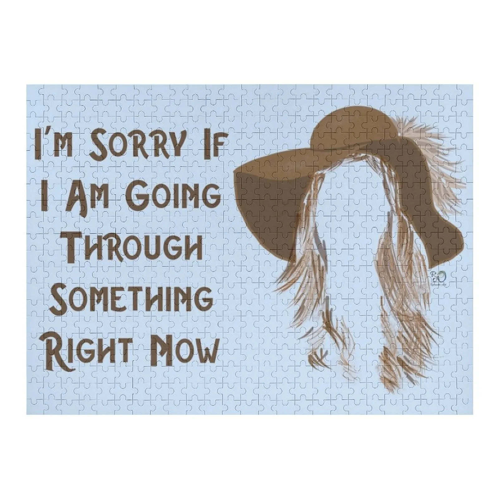 

Я Sorry I Am Going Through Something Right Now - Алексис Роза Цитата Деревянная головоломка с животными