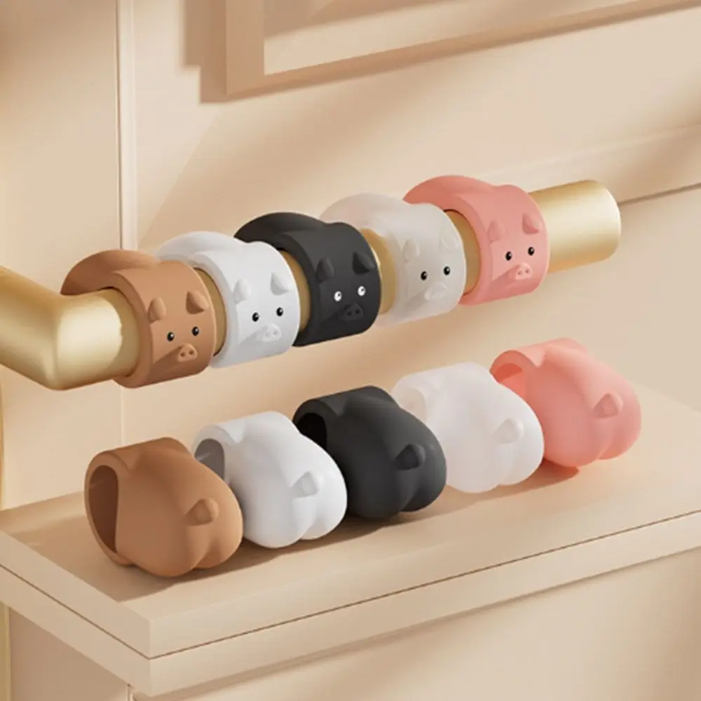 3 قطعة سدادة الباب سيليكون الكرتون لكمة خالية جدار حامي الصامت المضادة للصدمات مقبض الباب المضادة للتصادم الدائري لغرفة النوم #2