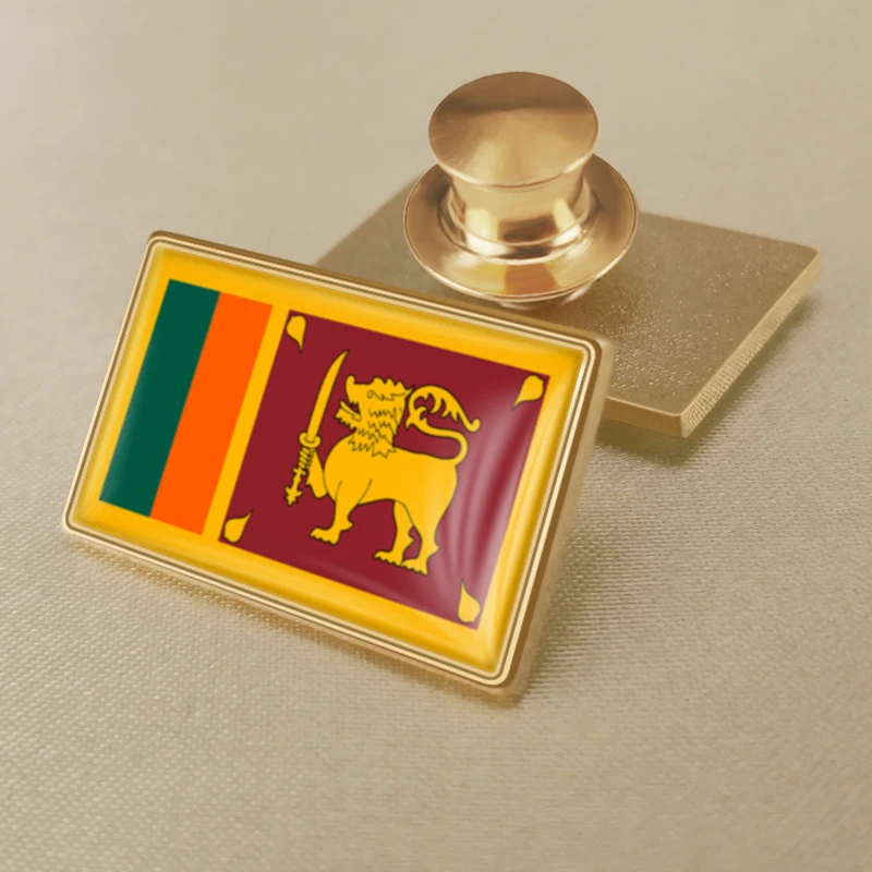 Sri Lanka National Flag Lapel Pins Country Badges
