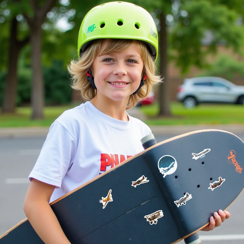 35-100 szt. Naklejki z historii lotnictwa, vintage naklejki podróżnicze, naklejki z samolotami do gitary, DIY, deskorolki