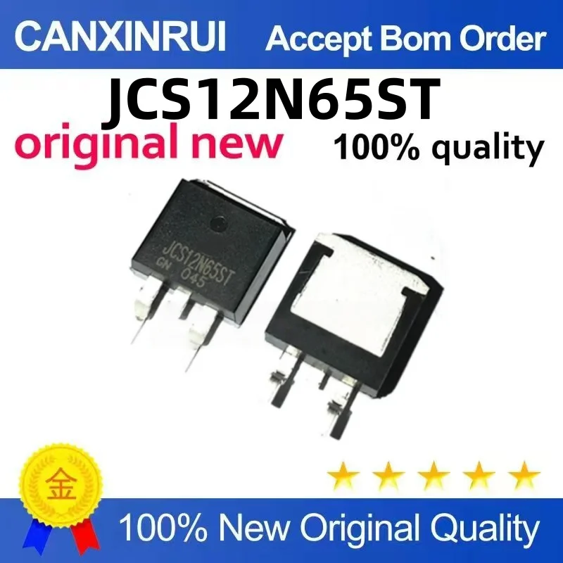 (10-300piezas)New original JCS12N65ST patch TO-263 spot chip one starts and shoots immediately