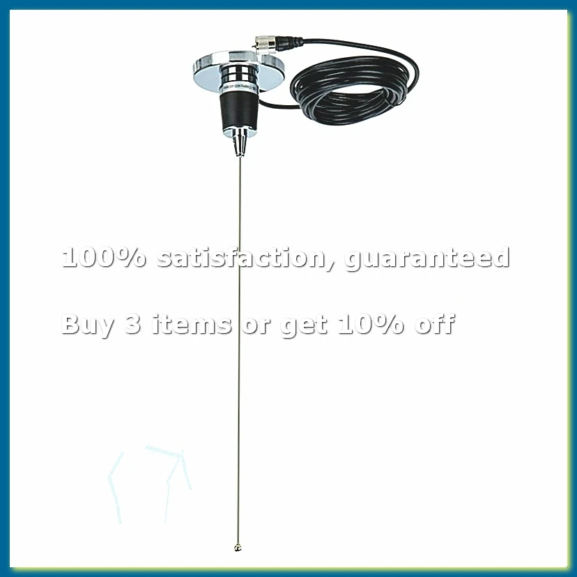 NMO Antenna NB90 NMO Magnetic Mount Base 5M PL259 Connector Coaxial RG58 Cable for Car Mobile Radio B-DTB3