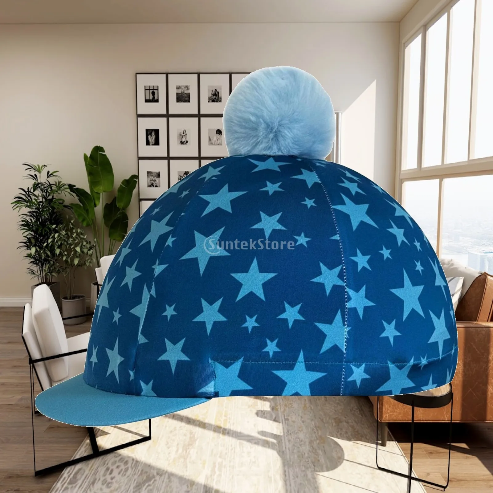 Equestrian Professional Racing Hat Helmet Cap Fun Design Helmet Cover for Daily Training