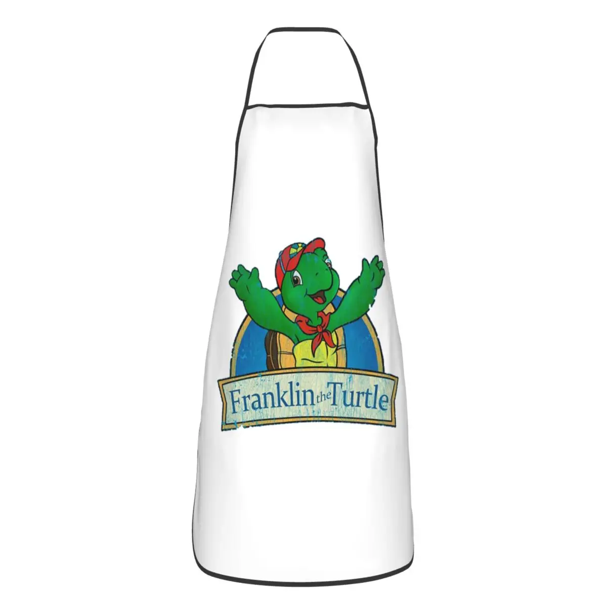 Vintage Franklin The Turtle Aprons Chef Cuisine Tablier Waterproof Bib Kitchen Cleaning Pinafore for Women Men Painting