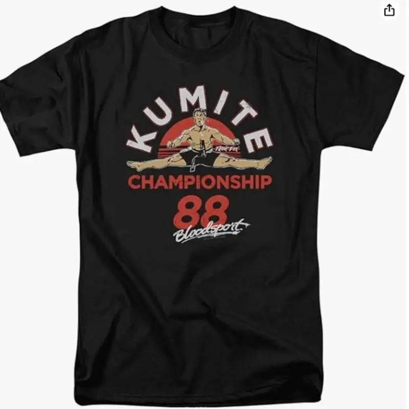 تي شيرت Popfunk Classic Bloodsport جان كلود فان دام فنون الدفاع عن النفس فيلم St