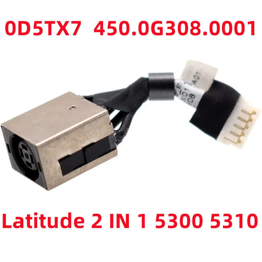 Applicable for Dell Latitude 5300 5310 2-in-1 Power Interface Charging Port Power Head 0D5TX7 Sold in lots of 10