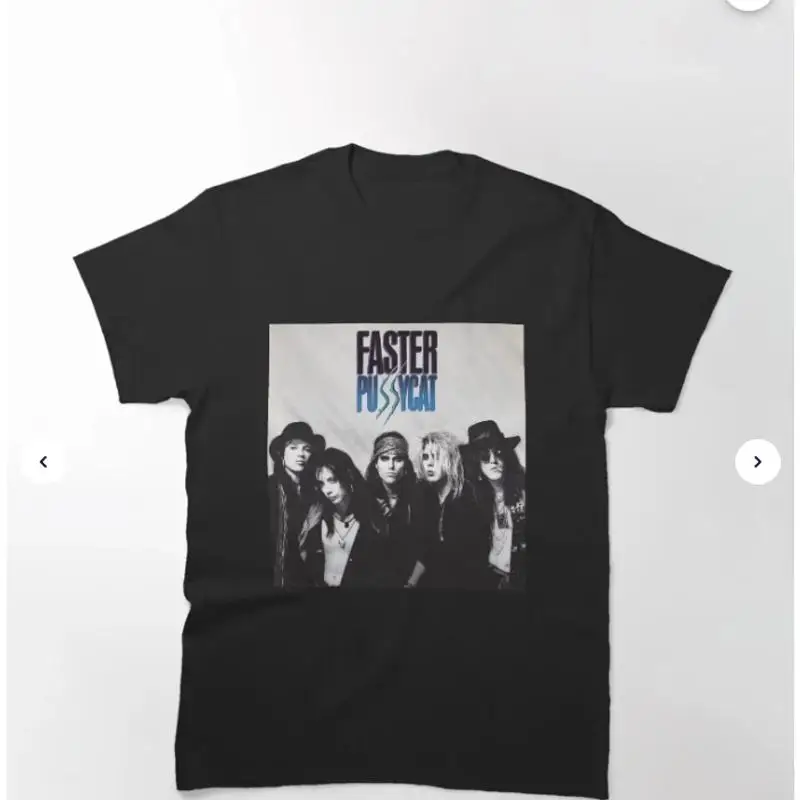 Faster Pussycat 2 Band Member Silhouettes T-Shirt