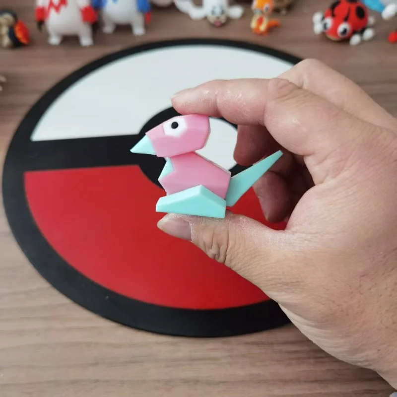 Аниме Pokemon Porygon Proportion World 1:20 Diy 3d печать экшн-фигурка модель Kawai настольное украшение статуя подарок-сюрприз