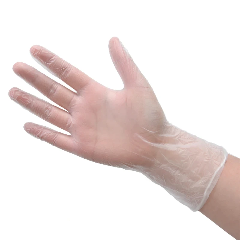 Disposable Gloves Vinyl 100 50 20 Clear Powder Free Latex-Free Translucent PVC Gloves Household Kitchen Food Handling S M L