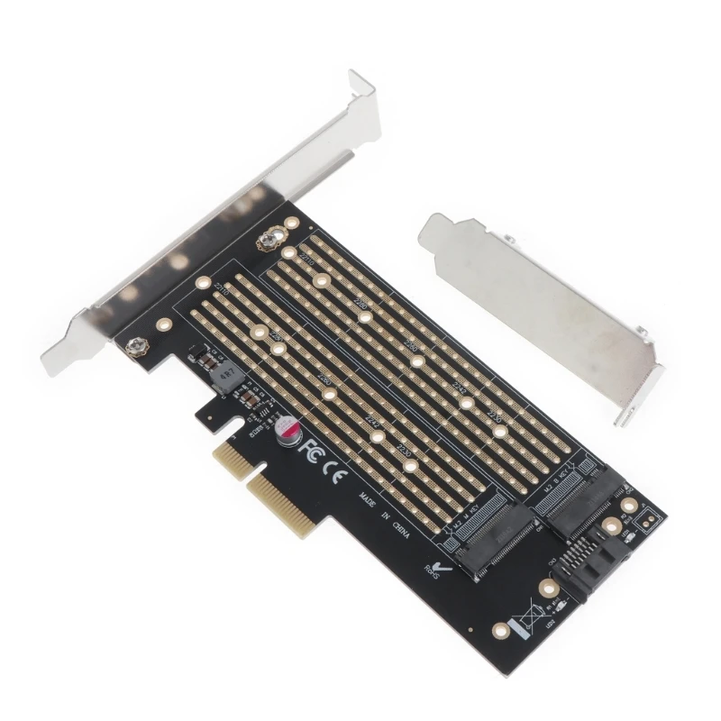 

PCIe PCI-E Slot M-Key PCIe M.2 SSD Card Adapter PC Accessory