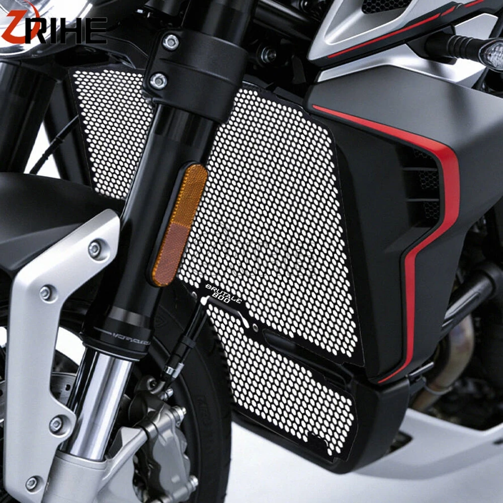 

2016 2017 for MV Agusta Brutale 800 RR RC BRUTALE800 2025 RR/RC SCS Rosso Motor Radiator Grille Guard Protector Cover Dragster