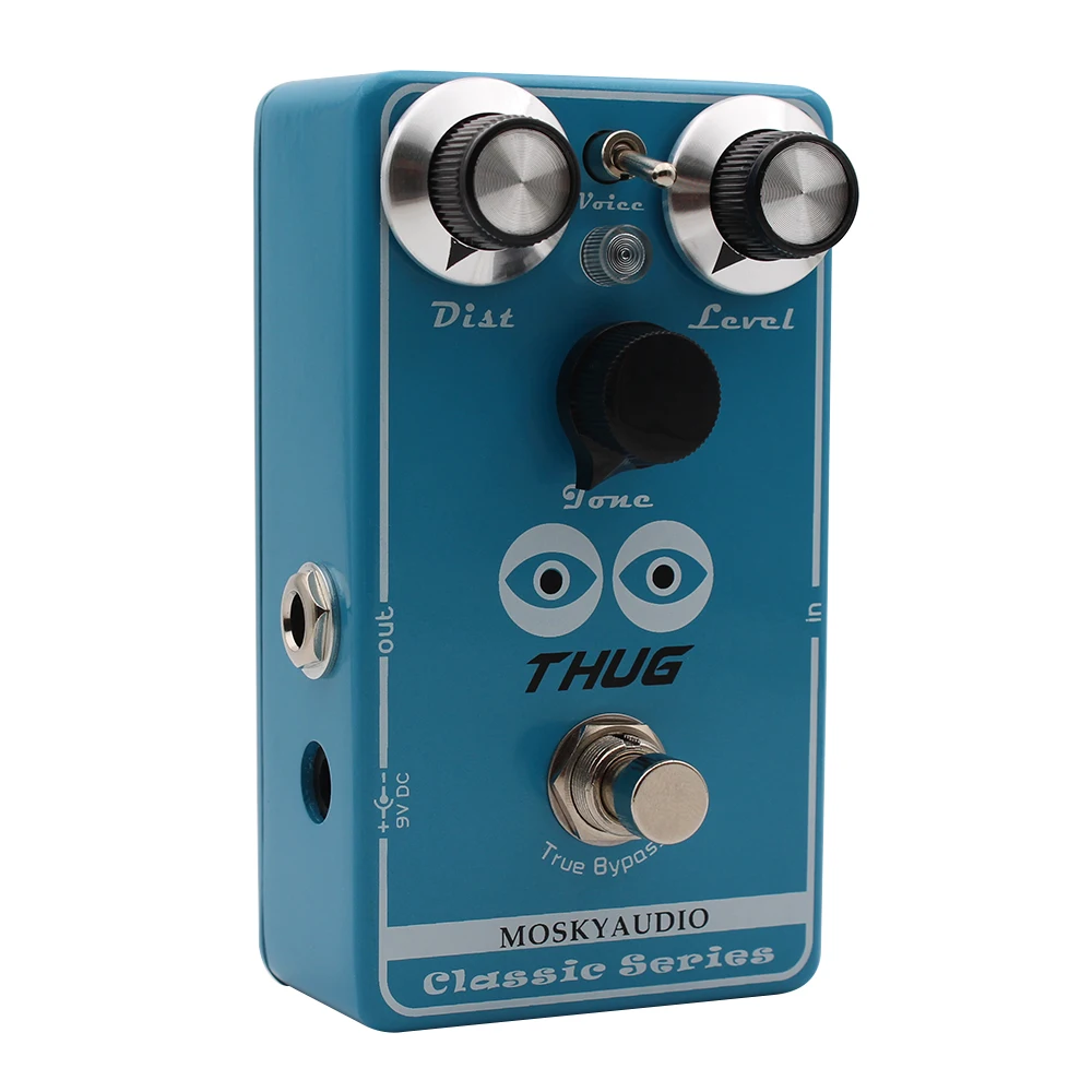 Mosky Thug High Gain Distortion Effect Pedal for Electric Guitar,3 Distortion Tone with Dist Level and Tone Control
