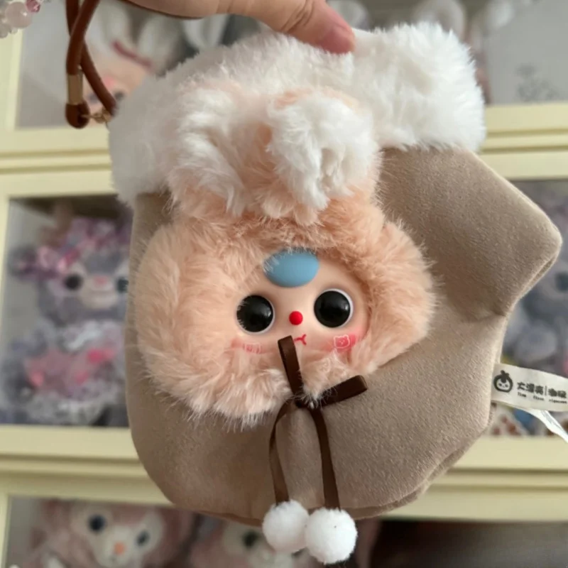 Autentico e bellissimo babythree trendy peluche scatola cieca giocattolo carino corda appesa borsa per cellulare borsa a tracolla regalo per le vacanze