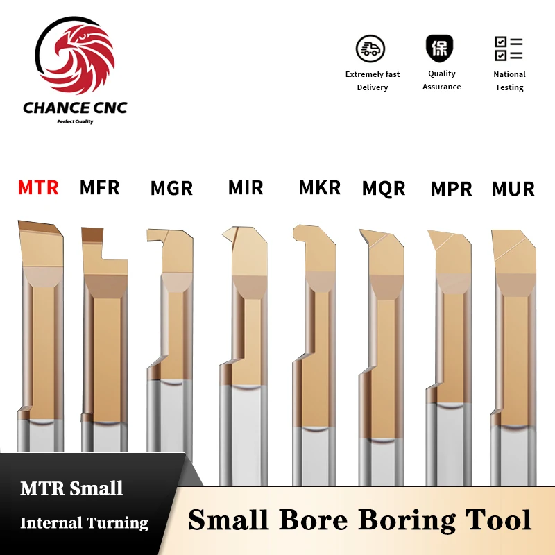 MTR Small Bore Boring Tool Aseismic inner hole tungsten steel Micro Diameter Internal Turning Tool CNC Lathe Right Hand Cutter