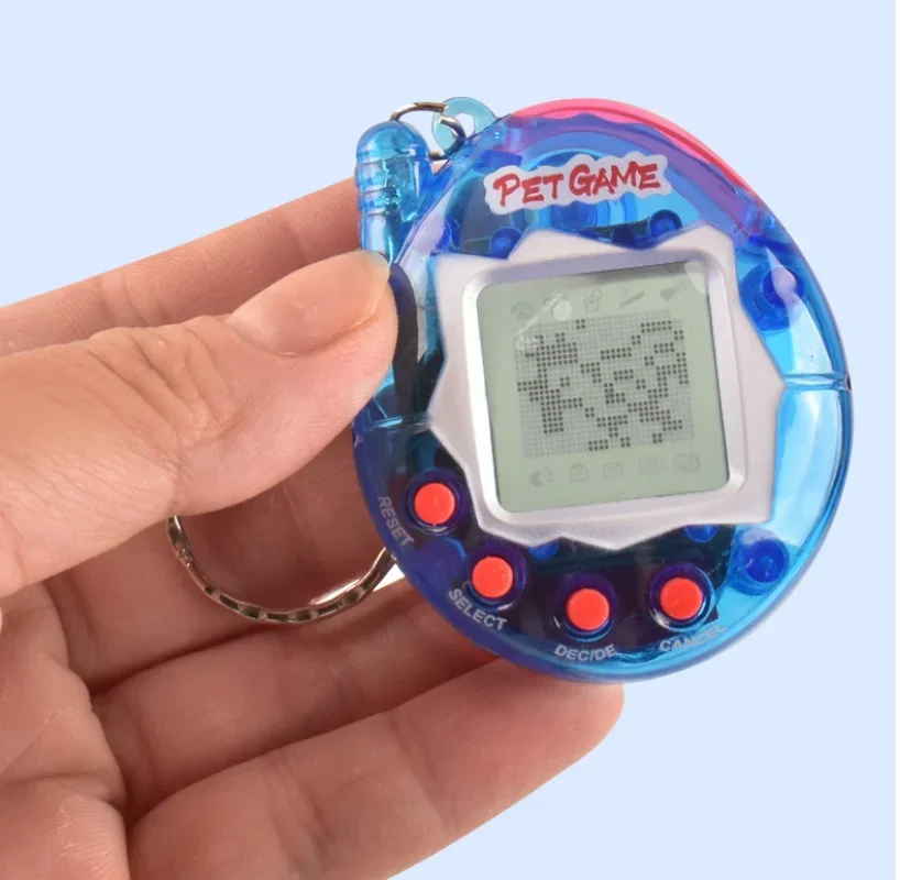 1PCs Transparent Electronic Pets Tamagotchi 90S Nostalgic 168 Pets In One Virtual Cyber Digital Pet Toys Pixel Funny Play Toys